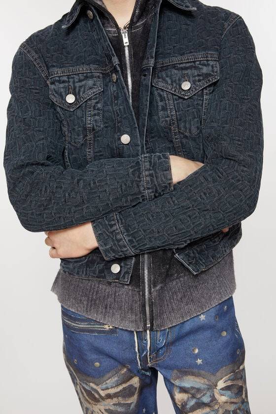 Acne Studios Jeansjacke - Normale verkürzte Passform Jubiläumsangebot