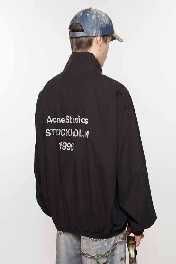 Acne Studios Jacke mit Reißverschluss und Logo Heißer Verkauf