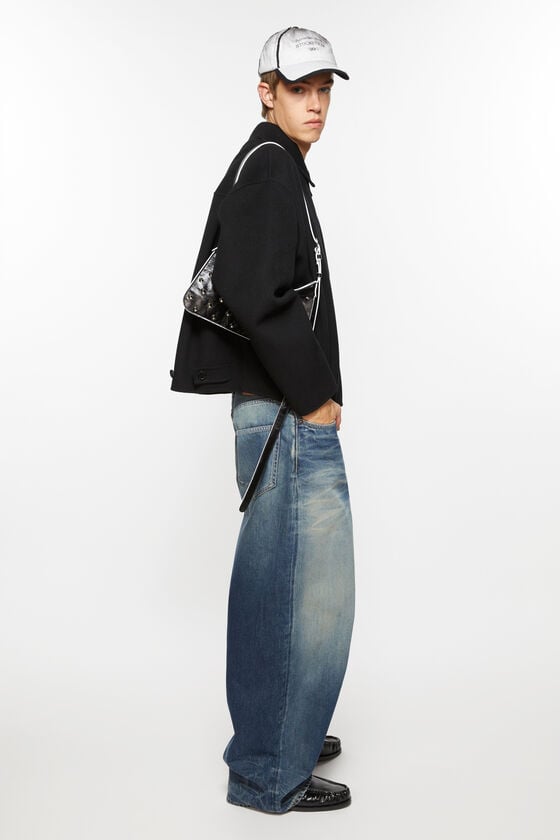 Acne Studios Jacke mit Reißverschluss aus Wolle Top Angebot