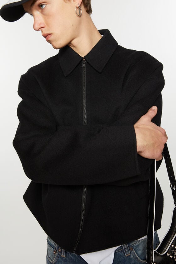 Acne Studios Jacke mit Reißverschluss aus Wolle Top Angebot