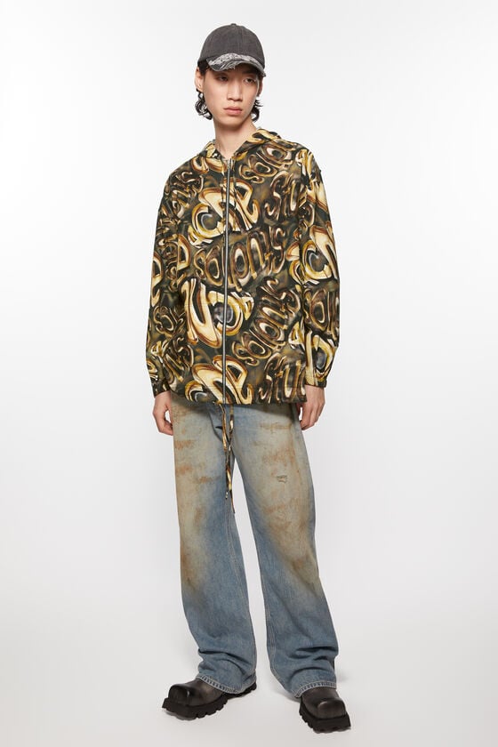 Acne Studios Kapuzen-Jacke mit Logo Zeitlich begrenztes Angebot