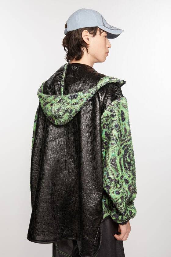 Acne Studios Bedruckte Fleece-Kapuzenjacke Blitzangebot