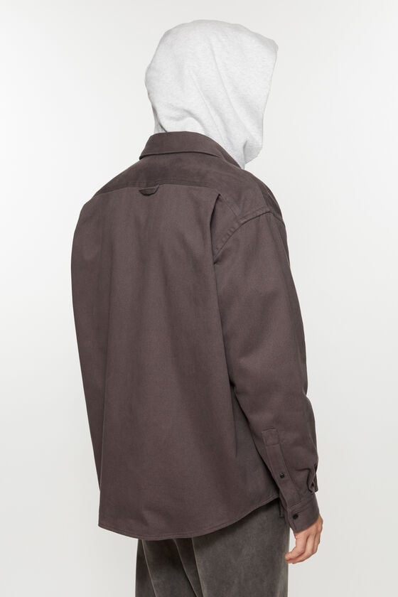Acne Studios Twill Zipper Overshirt Jacke Neuheiten