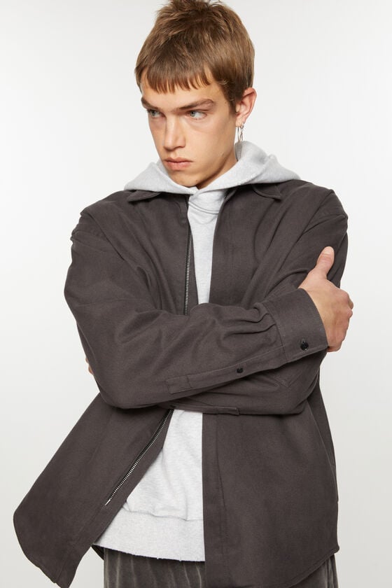 Acne Studios Twill Zipper Overshirt Jacke Neuheiten