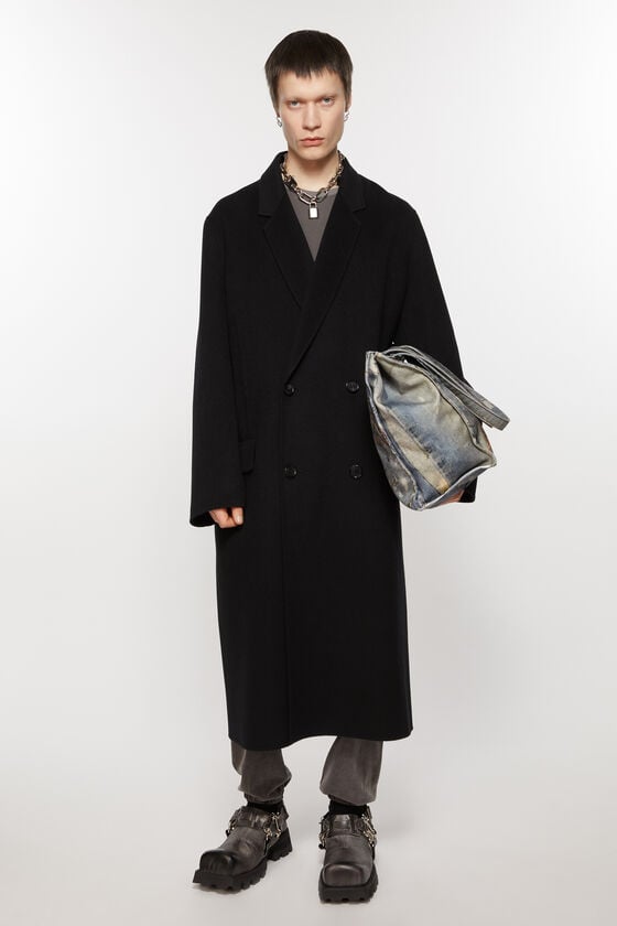 Acne Studios Zweireihiger Wollmantel Saisonale Angebote