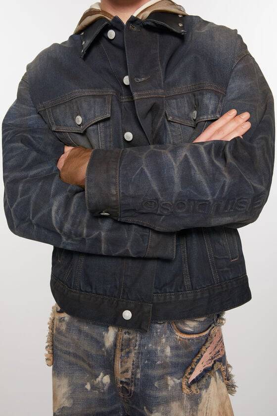 Acne Studios Jeansjacke – Übergroße Passform Räumungsverkauf