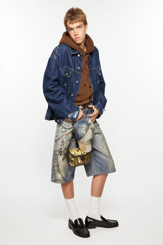 Acne Studios Jeansjacke im Distressed-Look - Entspannte Passform Kauf eins, bekomm eins gratis