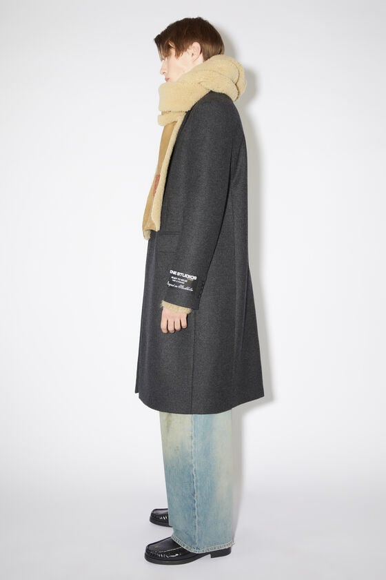 Acne Studios Einreihiger Mantel aus Woll-Mix Sonderangebot der Fabrik
