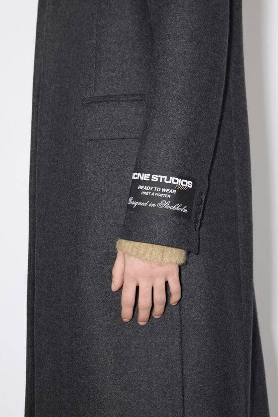 Acne Studios Einreihiger Mantel aus Woll-Mix Sonderangebot der Fabrik
