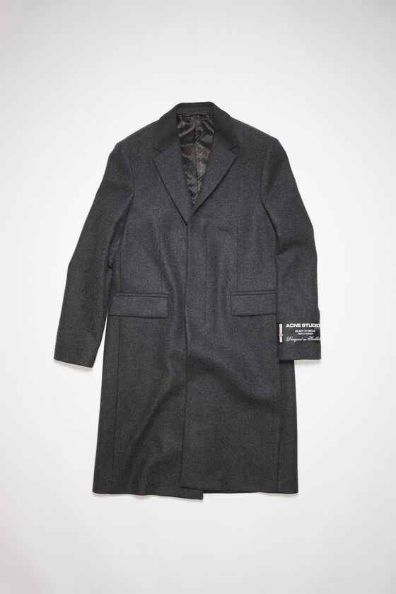 Acne Studios Einreihiger Mantel aus Woll-Mix Sonderangebot der Fabrik