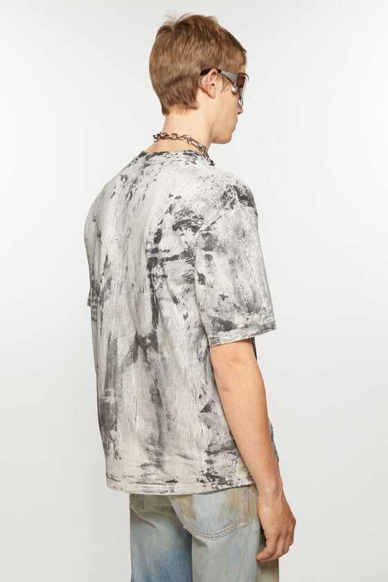 Acne Studios T-Shirt mit Gipsaufdruck Nur noch ein Tag übrig