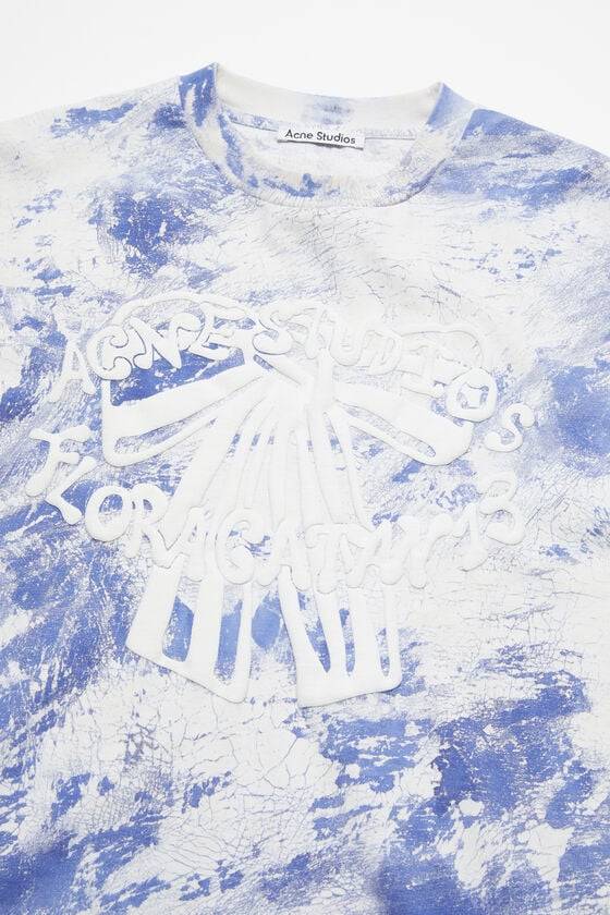 Acne Studios T-Shirt mit Gipsaufdruck Fabrikladen