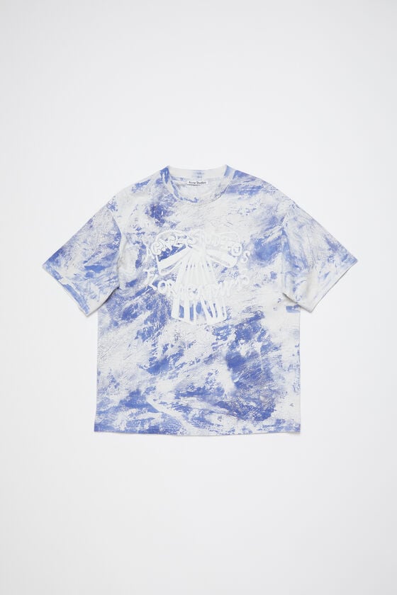 Acne Studios T-Shirt mit Gipsaufdruck Fabrikladen