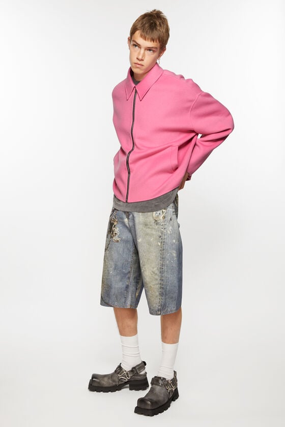 Acne Studios Jacke mit Reißverschluss aus Wolle Black Friday Preise