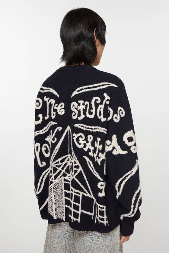 Acne Studios Pullover mit Jacquard-Logo Auslauf