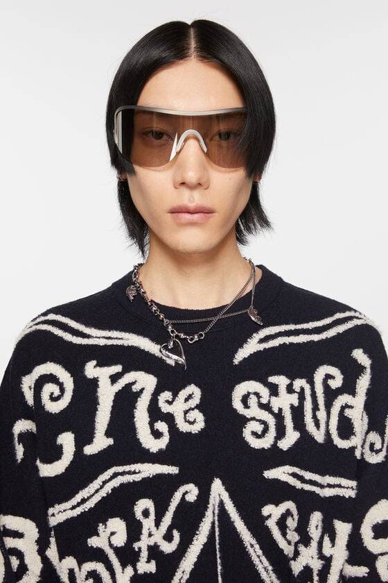 Acne Studios Pullover mit Jacquard-Logo Auslauf