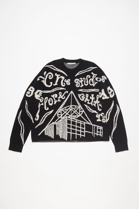 Acne Studios Pullover mit Jacquard-Logo Auslauf
