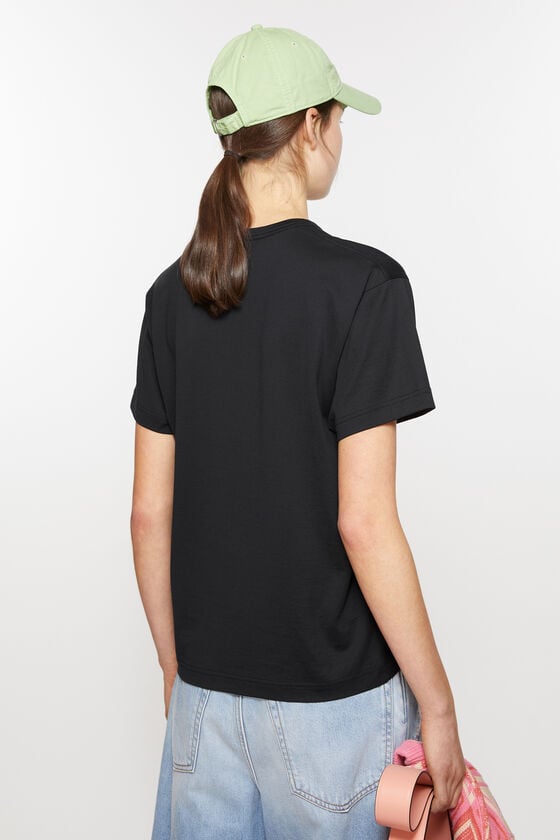 Acne Studios T-Shirt mit Rundhalsausschnitt - Normale Passform Unisex Exklusive Angebote