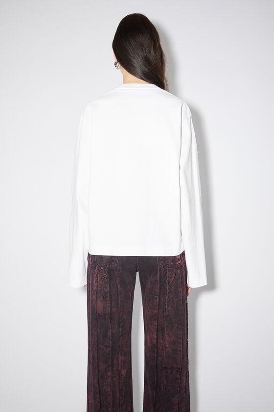 Acne Studios Langärmliges Logo-T-Shirt Tägliche Deals