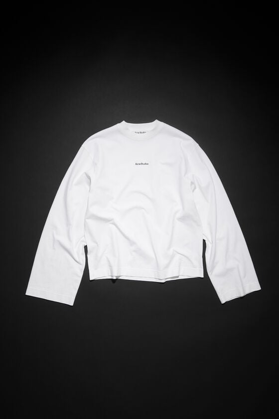 Acne Studios Langärmliges Logo-T-Shirt Tägliche Deals
