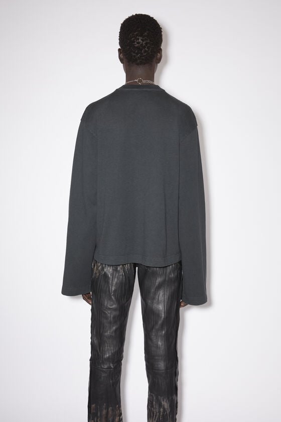 Acne Studios Langärmliges Logo-T-Shirt Sonderangebote