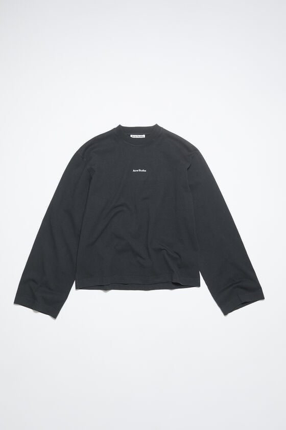 Acne Studios Langärmliges Logo-T-Shirt Sonderangebote