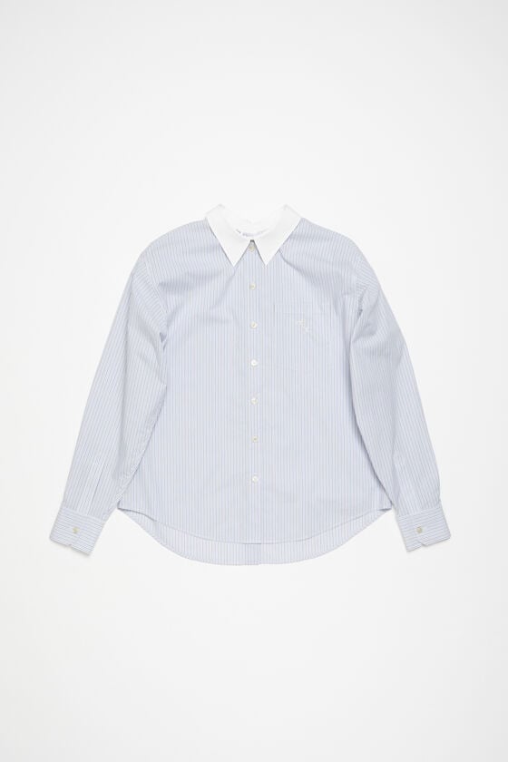 Acne Studios Gestreiftes Hemd mit Knopfleiste Kostenlose Rückgabe