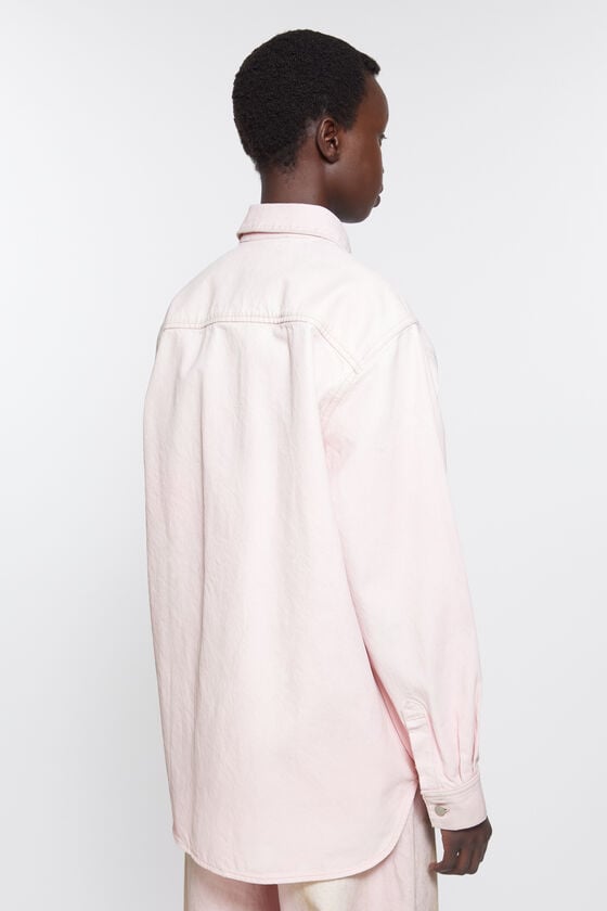 Acne Studios Jeanshemd mit Knopfleiste - Lockere Passform Letzte 3 Tage