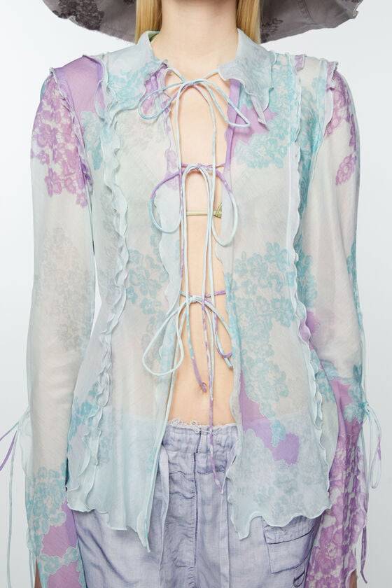 Acne Studios Bedruckte Bluse Bis zu 50% Rabatt