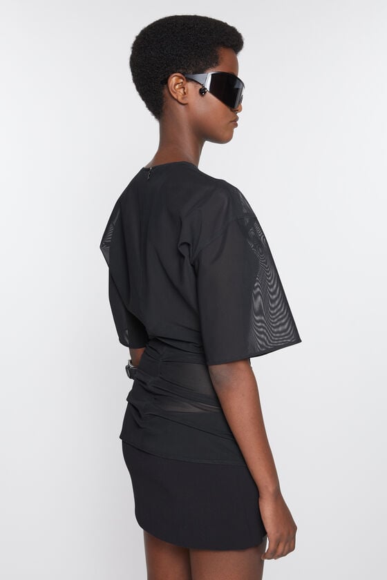 Acne Studios Mesh t-shirt Laufsteg-Show Bis zu 60% Rabatt