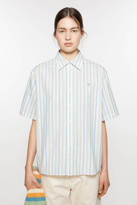 Acne Studios Gestreiftes Hemd mit Knopfleiste Unisex