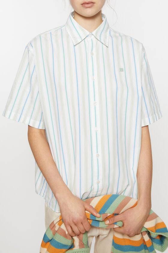 Acne Studios Gestreiftes Hemd mit Knopfleiste Unisex Riesige Rabatte