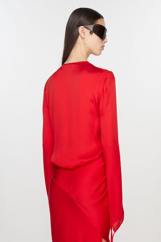 Acne Studios Fließende Seidenbluse Laufsteg-Show Fabrikladen