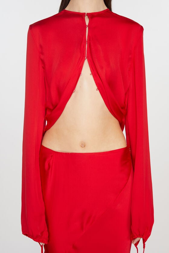 Acne Studios Fließende Seidenbluse Laufsteg-Show Fabrikladen