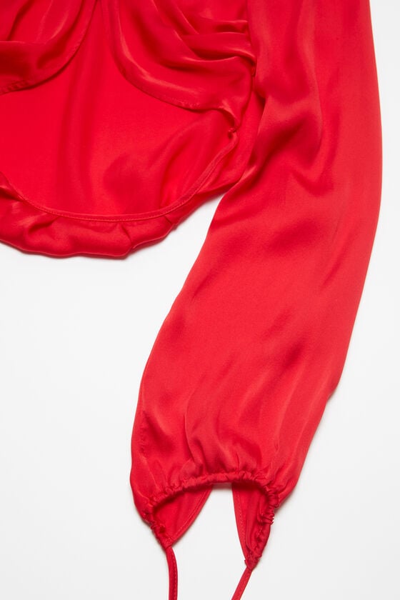 Acne Studios Fließende Seidenbluse Laufsteg-Show Fabrikladen