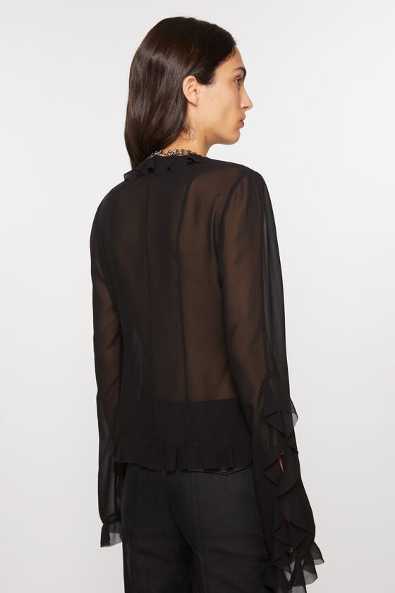 Acne Studios Bluse mit Rüschen Im Verkauf