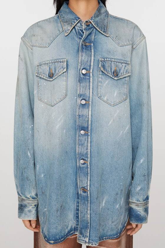 Acne Studios Jeanshemd – entspannte Passform zollfrei
