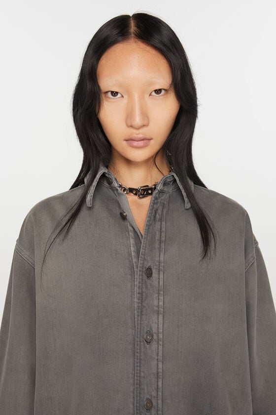 Acne Studios Jeanshemd in lockerer Passform 50% Rabatt für begrenzte Zeit