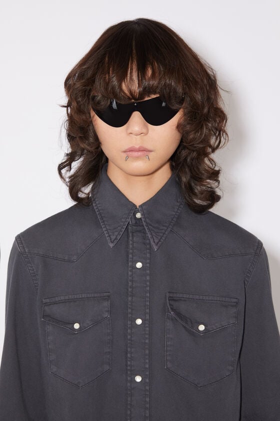 Acne Studios Jeanshemd mit Knopfleiste 2025