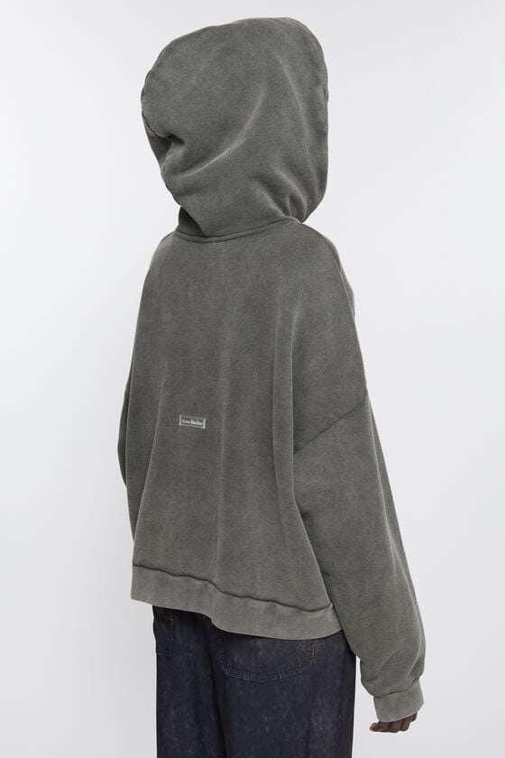 Acne Studios Sweatshirt mit Kapuze und Logoaufnäher Verkauf