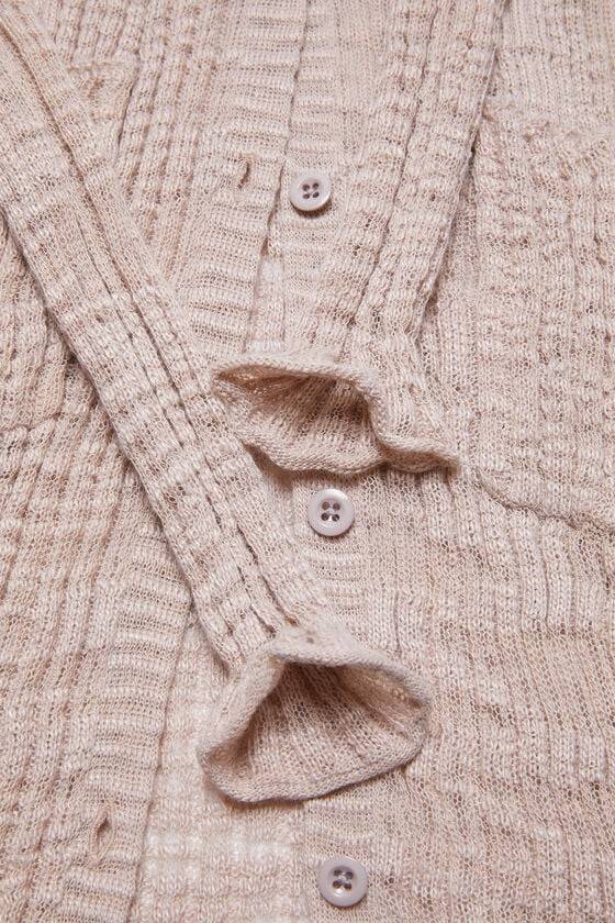 Acne Studios Cardigan aus breitem Rippstrick Weihnachtsangebot