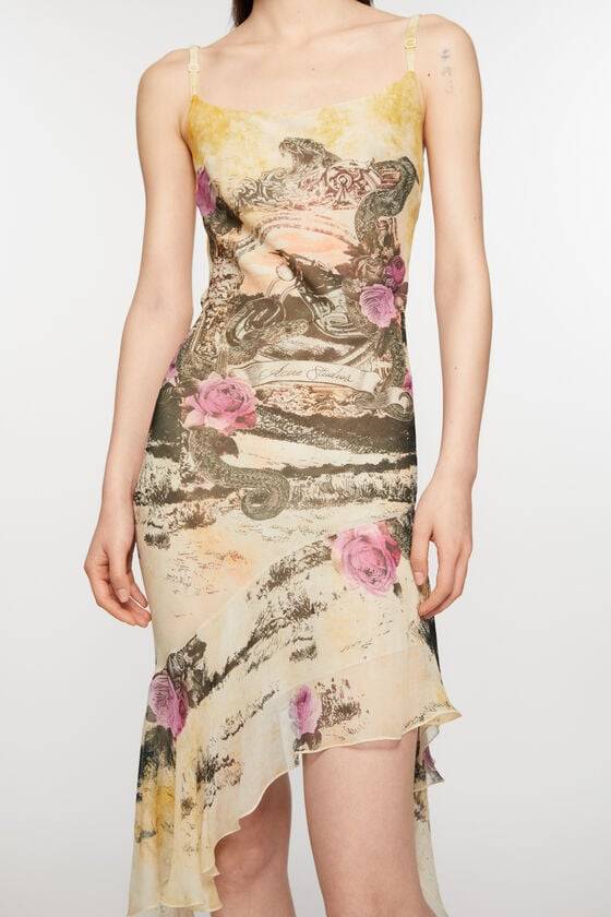 Acne Studios Bedrucktes Trägerkleid Vatertagsangebot