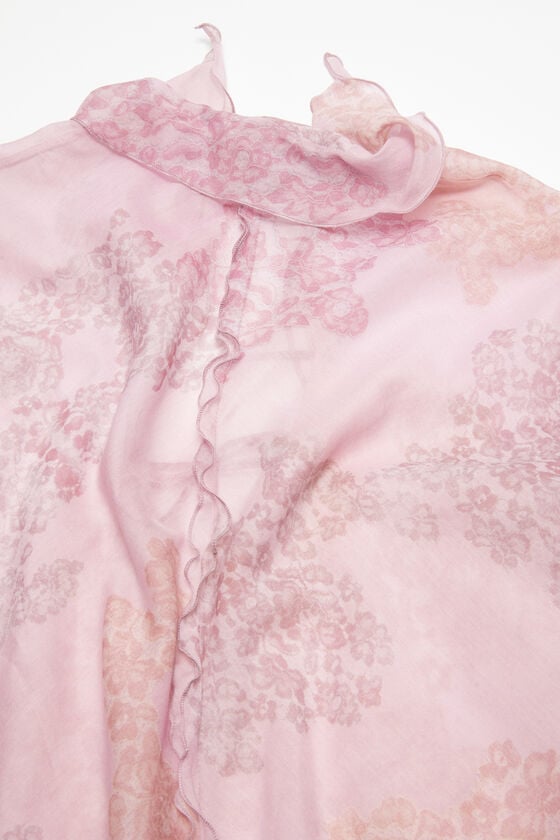 Acne Studios Bedrucktes Kleid aus Chiffon Valentinstagsangebot