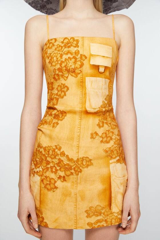 Acne Studios Trägerkleid mit Trompe-l'oeil-Print Zeitlich begrenztes Angebot