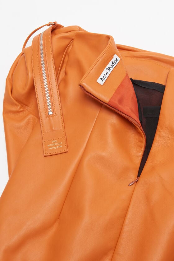Acne Studios Leather zipper tape dress Laufsteg-Show Große Rabatte