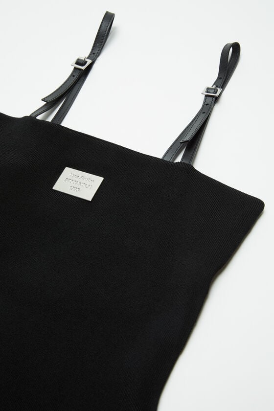 Acne Studios Trägerkleid mit Logo Tägliche Deals