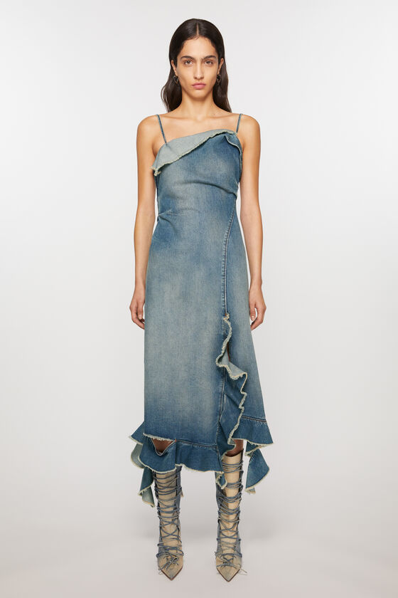 Acne Studios Jeanskleid mit Rüschen