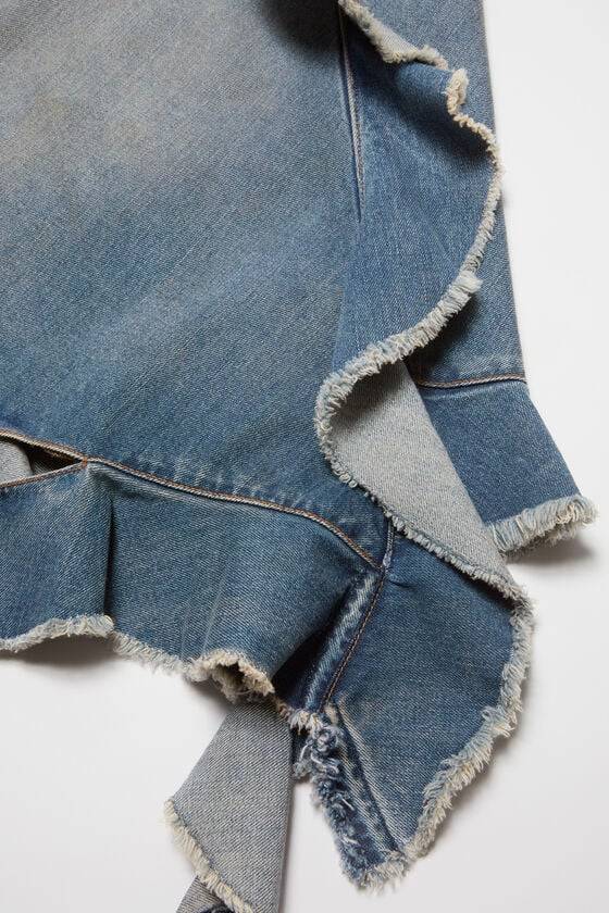 Acne Studios Jeanskleid mit Rüschen Neueste Stile