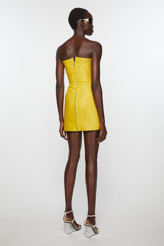 Acne Studios Bustierkleid aus Leder Laufsteg-Show Bis zu 50% Rabatt