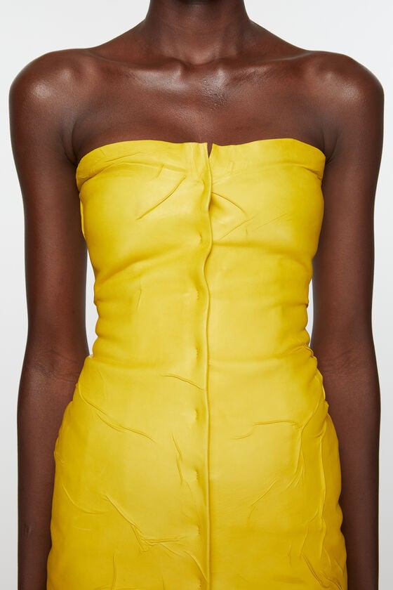Acne Studios Bustierkleid aus Leder Laufsteg-Show Bis zu 50% Rabatt